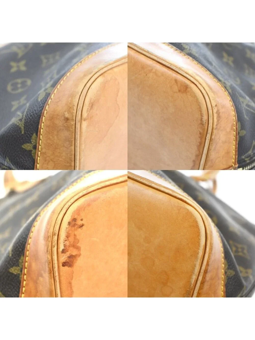 Louis Vuitton Alma Monogram Leather Handbag